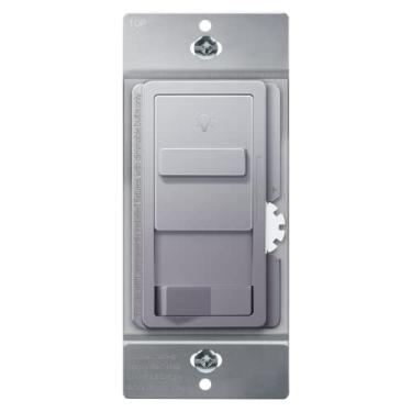Imagem de TOPGREENER Interruptor de luz Dimmer Kalide, interruptor de regulação de LED, polo único ou 3 vias, 120 VCA, 60 Hz, 200 W LED/CFL, fio neutro não necessário, TGSDS3-SV, prata