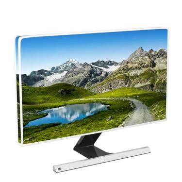 Imagem de Baocicco Cenário natural à prova d'água 22, 23, 24, 25 polegadas antiestática à prova de poeira LCD/LED/HD céu azul lago montanhas estrada capa contra poeira 61 cm antiestática à prova de poeira para