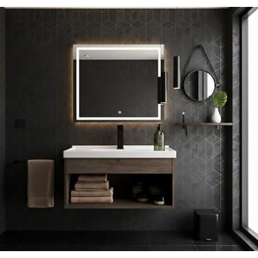 Imagem de Gabinete Armário para Banheiro 60cm MDF com Cuba - Livorno (Munique)