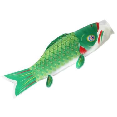 Imagem de Japonês carp-windsock streamer peixe bandeira pipa casa decoração pend