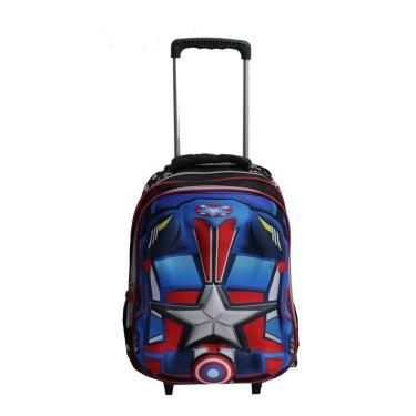 Imagem de Mochila Infantil Masculina Carros America 3D Rodinhas Aulas