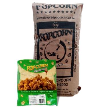 Imagem de Caramelo Para Pipoca Doce - Sabor Chocolate Branco 10Kg
