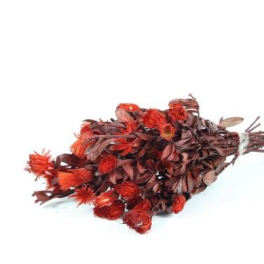 Imagem de Arapurama Desidratado Buque Flores Secas - Pense Flores, Vermelho