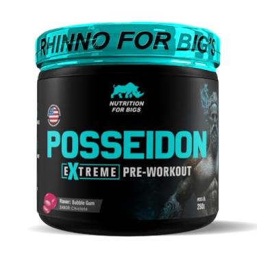 Imagem de Suplemento em Pó Pré Treino Posseidon 250g Nutrition For Bigs Sabor:Chiclete
