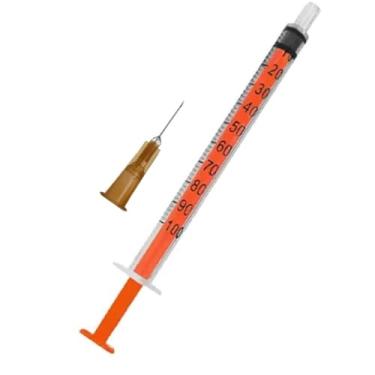 Imagem de Seringa Insulina 1ml Luer Slip + Agulha 13x0,45mm - 50 unidades