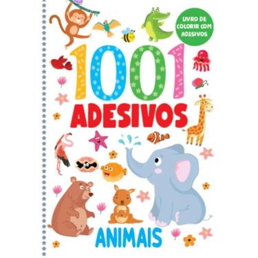 Imagem de Livro de Colorir com Adesivos - 1001 Adesivos - Animais
