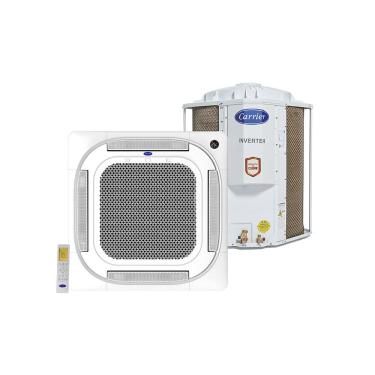 Imagem de Ar Condicionado Split Cassete Carrier Inverter 24000 BTU/h 4 Vias Frio Monofásico 40KVQD24C5– 220 Volts