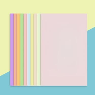 Imagem de KYMY Papel cartolina colorido, 30 folhas A4 de cartolina pesada 38,6 kg/230 gsm, 10 cores brilhantes sortidas para artesanato, confecção de cartões, convites, álbuns, impressão DIY, projetos