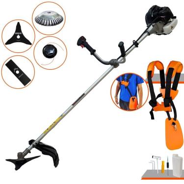 Imagem de Roçadeira Cg430b 43cc 2t Com Carretel + Faca 2p 3p E Escova