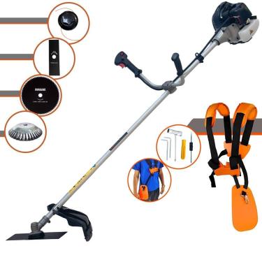 Imagem de Roçadeira Cg430b 43cc 2t Com Carretel + Faca 2p 80d E Escova