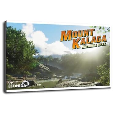 Imagem de Mount Poster Deer Canvas Prints River Wall Art For Home 1 painéis Decorações com moldura 30,48 cm x 20,32 cm