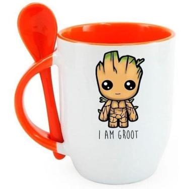 Imagem de Caneca Groot - Caneca Marvel - Caneca De Colher Groot
