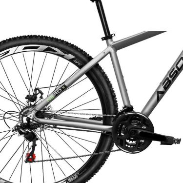 Imagem de Bicicleta Aro 29 Absolute Nero 5 Alumínio 21v Freio A Disco Garfo Suspensão Mountain Bike cinza Tam: 23