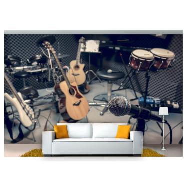Imagem de Papel De Parede Instrumentos Musicais 3D Mus06