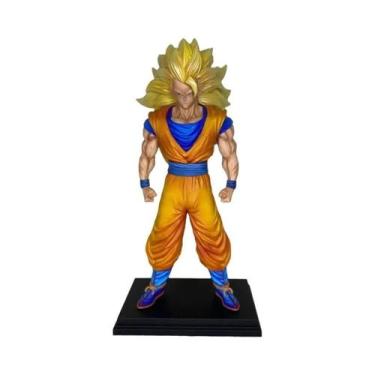 Imagem de Figura De Ação Super Saiyan 3 Goku De 34cm, Modelo Colecionável De Ani