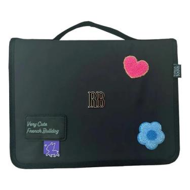 Imagem de Estojo Fichario Rebecca Bonbon Escolar Feminino 96 Peans Preto - UP