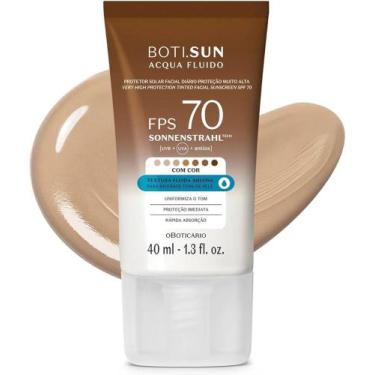 Imagem de Protetor Solar Facial Com Cor FPS70 Boti.Sun 40ml - Uniformiza e Hidra