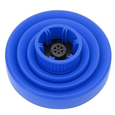 Imagem de Difusor de secador de cabelo, difusor de secador de cabelo dobrável ABS Silicone para salão de beleza para casa(azul)