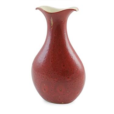Imagem de Ceraflame Vaso de Cerâmica Tulipa 32cm Vermelho Reagente - Decor