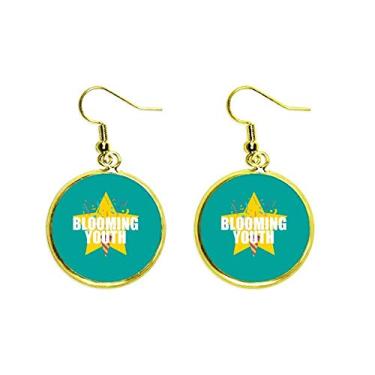 Imagem de Brinco de gota dourada jovem criação de vitalidade joia feminina, Metal