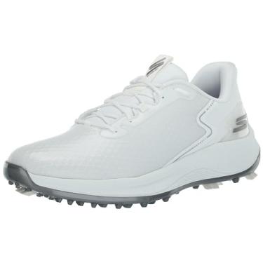 Imagem de Skechers Tênis de golfe masculino Blade Grip Flex Spikeless impermeável, Branco, 45