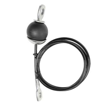 Imagem de kowaku Cabo de polia de fitness, de polia, cabo grosso de 0,24 polegadas, equipamento de treino, cabos de elevação, acessórios para máquinas, corda, 5m