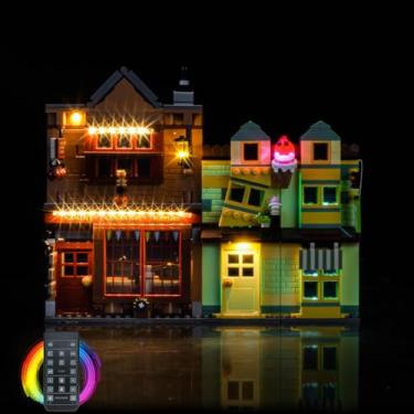 Imagem de LocoLee Light kit Compatible with Lego 76452 Quality Quidditch Supplies & Ice Cream Parlour - No Model Only Light, LED Lighting Accessories Compatible with Lego 76452 (RC Version)
