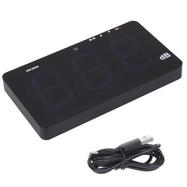 Imagem de GLOGLOW Medidor de Nível de Som Digital Com Tela LCD Grande, Função de Alarme para Uso Doméstico e de Escritório