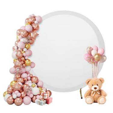 Imagem de Capa de fundo de arco circular de 2 m, capa de fundo de arco redondo, capa de arco redondo para festas, casamentos, decorações de aniversário