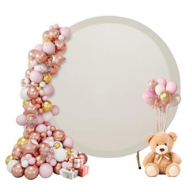 Imagem de Capa de fundo de arco circular de 2 m, capa de fundo de arco redondo, capa de arco redondo para festas, casamentos, decorações de aniversário