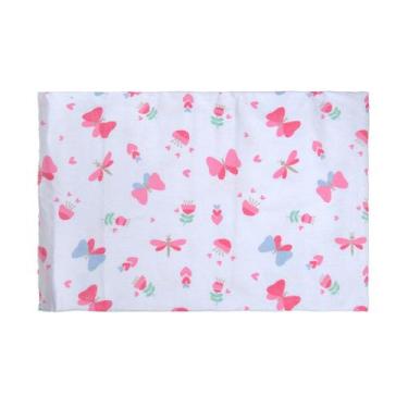 Imagem de Cueiro para Bebê 3 Unidades 1,00 m x 80 cm Flanelado Bublim, Borboleta
