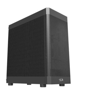 Imagem de Gabinete gamer mid tower sem fonte ca-603b aeroflow preto redragon