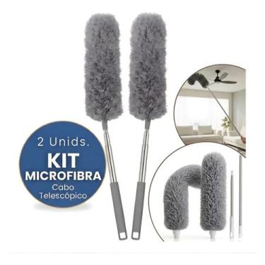 Imagem de Kit 2 Espanador De Pó Extensível Microfibra Eletrostático - GRX