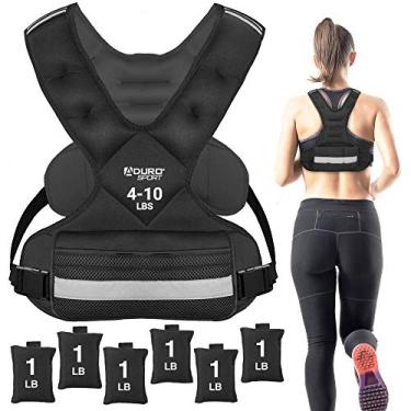Imagem de "Aduro Sport colete ponderado ajustável equipamento de treino, colete de peso corporal de 1,8 kg a 4,5 kg para homens, mulheres e crianças"