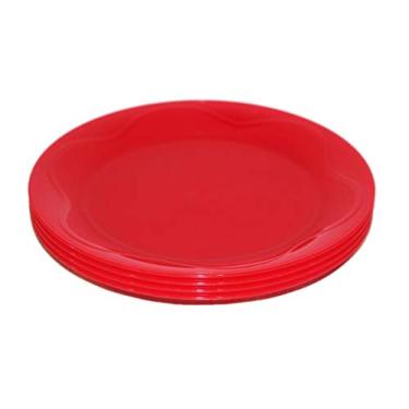 Imagem de Tupperware Conjunto de 4 pratos redondos de 20,32 cm Floresta Red