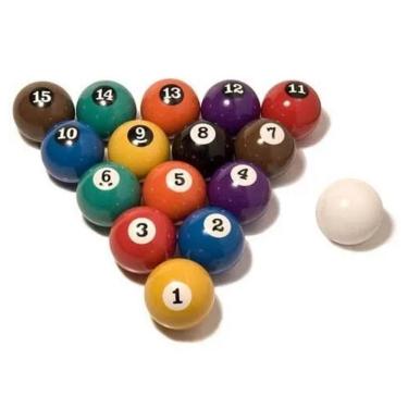 Imagem de Bola 50mm Numerada Sinuca Bilhar Snooker ( Melhor Nacional )