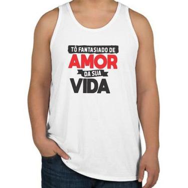 Imagem de Camiseta Regata To Fantasiado De Amor Da Sua Vida Carnaval - Smart Sta