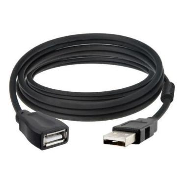 Imagem de Cabo Extensão Usb 2.0 Longa 1,5 Metros Extensor Macho Fêmea - oem, Pre