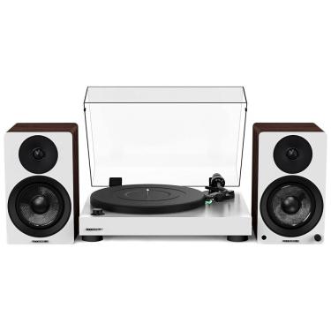 Imagem de Vitrola Toca Discos Retrô com Pré Amplificador e Alto Falantes, 90W, 110v, FLUANCE RT81WHAI41WW, Branco