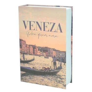 Imagem de Livro Cofre Decorativo Camuflado 24cm X 16cm Veneza - UnyGift