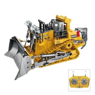 Imagem de Tratores Escavadeira de Controle Remoto, Brinquedo Premium, Plástico ABS, Amarelo, 5+ Anos, Veículo de Construção, Escala 1:20