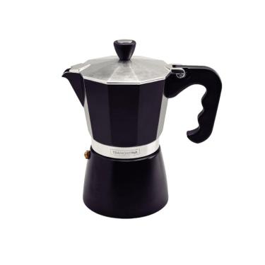 Imagem de Cafeteira Expresso Italiana Tramontina em Alumínio Preto com Cabo em Nylon 320 ml