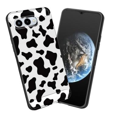 Imagem de smauncucn Capa para Revvl 8, capa protetora antiderrapante de poliuretano termoplástico macio e fina para T-Mobile Revvl 8 16.8 cm 2025, estampa de vaca