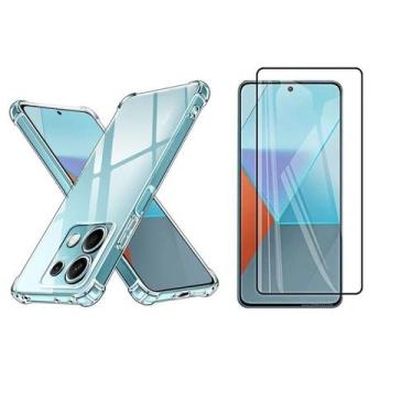 Imagem de Capa Capinha Case Proteção Anti Shock + Pelicula vidro 3D Redmi Note 1