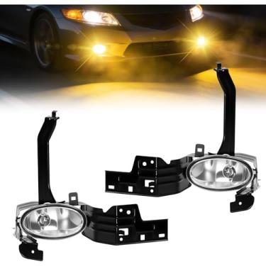Imagem de Faróis de neblina para Honda Accord 2008 2009 2010, lâmpadas de para-choque dianteiro com interruptor e chicote de fiação, fácil instalação