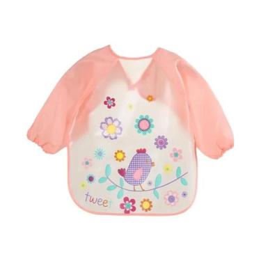 Imagem de Babadores Impermeáveis De Manga Longa Para Bebês, Avental Infantil Em 