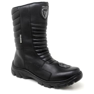 Imagem de Bota Masculina Adventure Motociclista Couro Legítimo Premium-Masculino