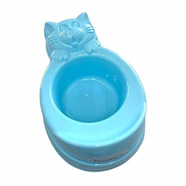 Imagem de Penico Troninho Infantil Transição Desfralda Plastibaby Gatinho Azul