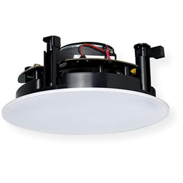 Imagem de CMX Audio CSK-613HR Alto-falante de teto bidirecional de linha fina de , 16,5 cm, branco; unidade principal de cone de polipropileno Hi-Flex; alto-falante baixo de 16,5 cm com tweeter de
