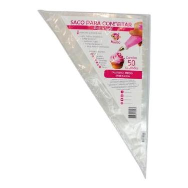 Imagem de Manga De Confeiteiro Descartável Resistente Médio 50 Un. - Mago, Médio